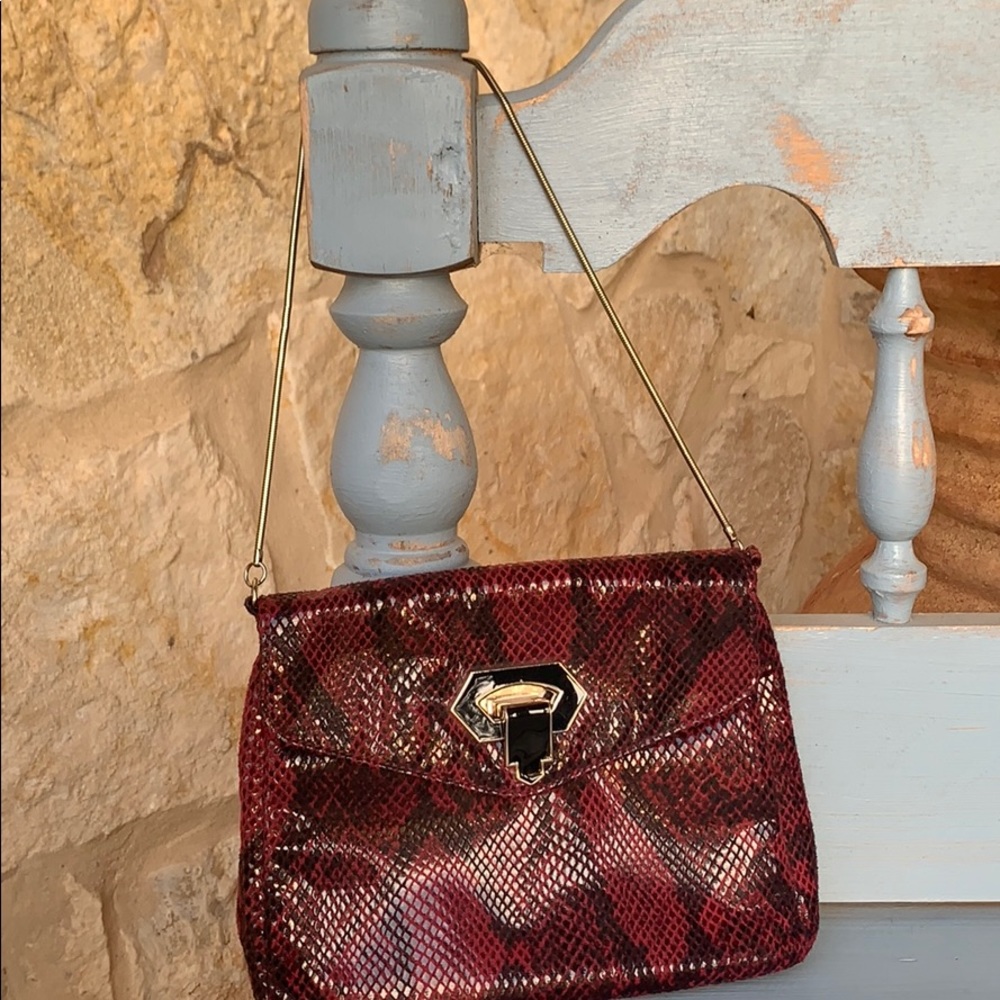 Kate Landry Pink and Black evening purse